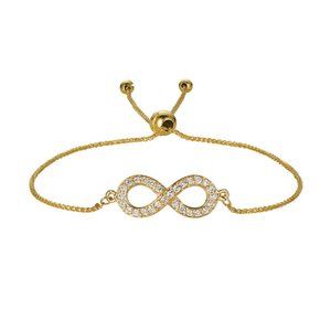 0.25 Carat Natural Diamond Bolo Infinity Bracelet
